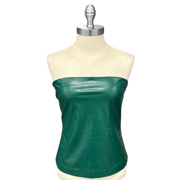 NWOT AMANDA UPRICHARD Callie Tube Top in Green Size Medium - Picture 2 of 12